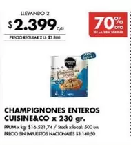 X$ - CHAMPIGNONES ENTEROS