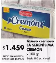 La Serenísima - CREMÓN