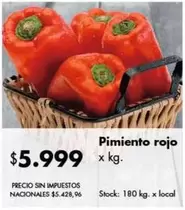 Rojo - Pimiento rojo