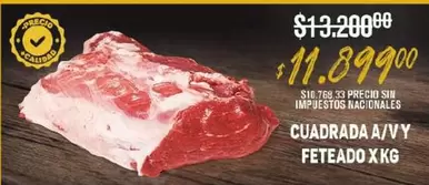 CUADRADA A/VY FETEADO X KG