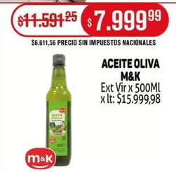 M&K - ACEITE OLIVA