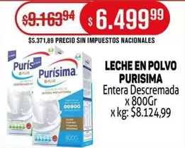 Purísima - LECHE EN POLVO