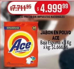 Ace - JABON EN POLVO