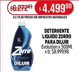 Zorro - LIQUIDO PARA DILUIR Evolution x 500ML