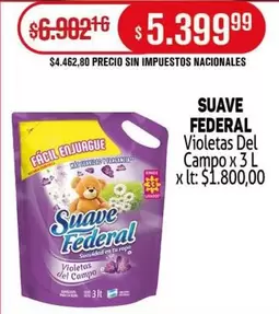 Suave - Violetas Del Campo x 3 L