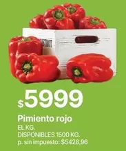 Rojo - Pimiento rojo