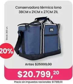 X$ - Conservadora térmica lona