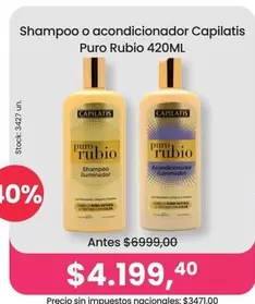 Capilatis - Shampoo o acondicionador