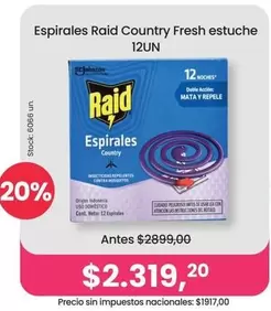 Raid - Country Fresh estuche