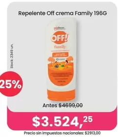 Off - crema Family 196G