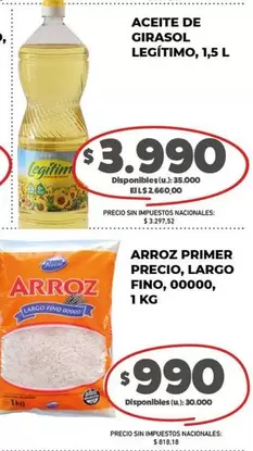 Primer - ACEITE DE GIRASOL