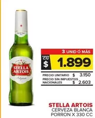 Stella Artois - Cerveza Blanca Porron