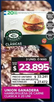 Union Ganadera - Hamburguesa De Carne Clasica
