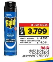 Raid - Mata Moscas Y Mosquitos Aerosol