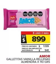 Amor - Galletitas Vainilla Rellenas Almendra