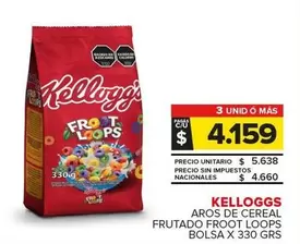 Kellogg's - Aros De Cereal Frutado Froot Loops