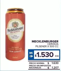 Mecklenburger - Cerveza Pilsener 