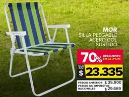 Mor - Silla Plegable Acero Col Surtido