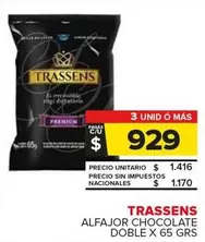 Trassens - Alfajor Chocolate Doble