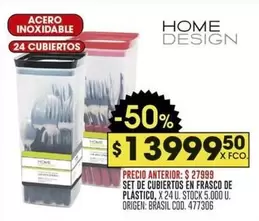 X$ - SET DE CUBIERTOS EN FRASCO DE PLASTICO