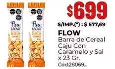 Flow - Barra de Cereal Caju Con Caramelo y Sal