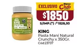 King - Pasta Maní Natural