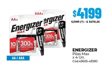 Energizer - Pilas Max