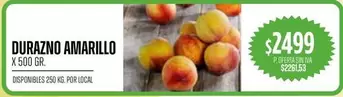 X$ - DURAZNO AMARILLO