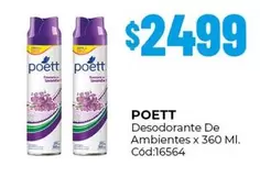 Poett - Desodorante De Ambientes x 360 MI.