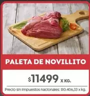 X$ - PALETA DE NOVILLITO