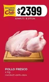 X$ - POLLO FRESCO
