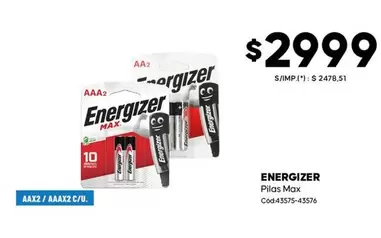 Energizer - Pilas Max