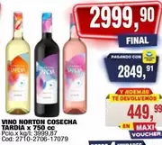 Norton - COSECHA TARDIA x 750 cc