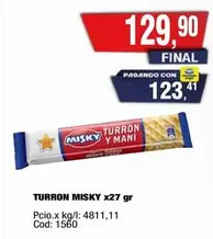Misky - TURRON x27 gr