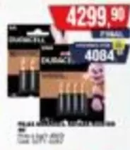 Duracell - PILHAS PALITO E PILHAS AA