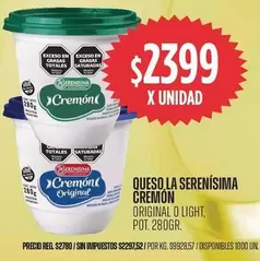 La Serenísima - CREMON