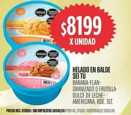 X$ - HELADO EN BALDE