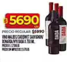 Dada - MALBEC CABERNET SAUVIGNON BONARDA/N'S DADA X 750 ML