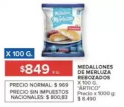 Artico - MEDALLONES DE MERLUZA REBOZADOS