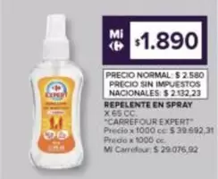 X$ - REPELENTE EN SPRAY