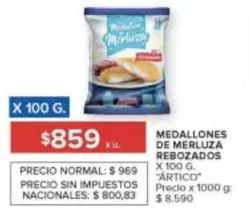 Artico - MEDALLONES DE MERLUZA REBOZADOS