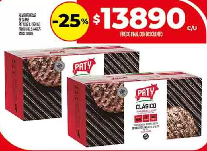 Paty - Hamburguesas de carne