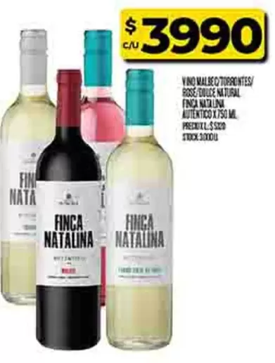 Malbec - MALBEC TORRONTES/ ROSE/DULCE NATURAL