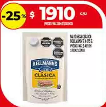 Hellmann's - MAYONESA CLÁSICA