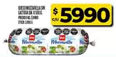 Dia - MOZZARELLA SIN LACTOSA