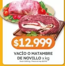 X$ - VACÍO O MATAMBRE DE NOVILLO