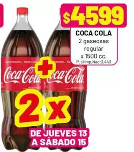 Coca cola - Gaseosas Regular