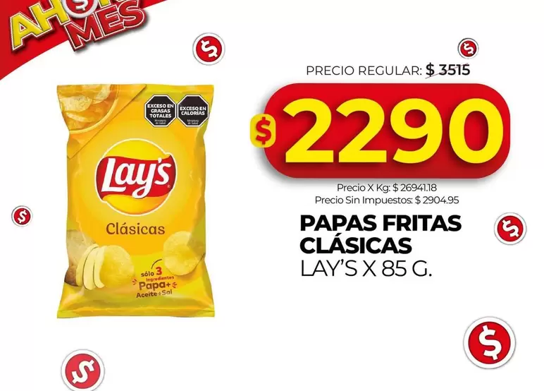 Lay's - PAPAS FRITAS CLÁSICAS