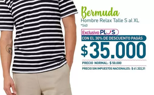 XL - Hombre Relax Talle S al