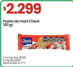 X$ - Postre de maní